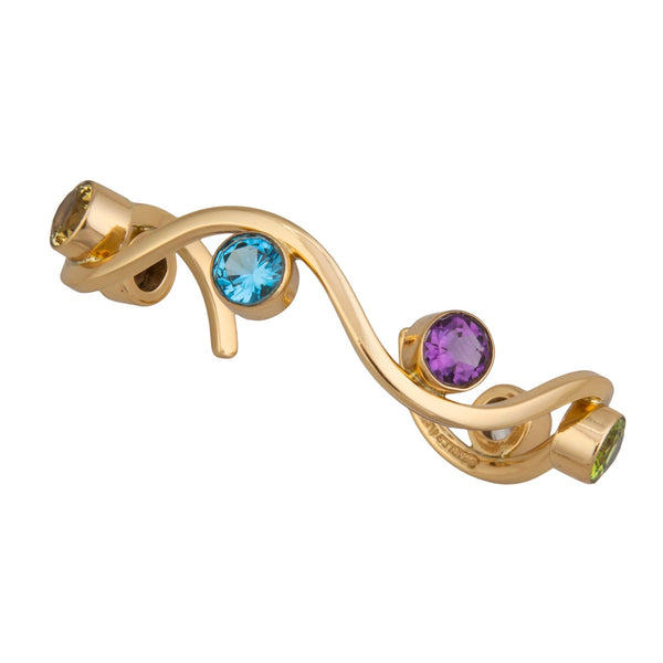 Charles Albert Alchemia Multi-Gemstone Wave Cuff 15% Off - Discontinued Items