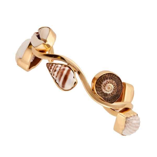 Charles Albert Alchemia Multi-Shell Wave Cuff Alchemia Bracelets + Cuffs