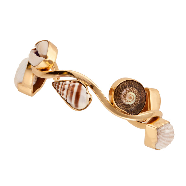 charles albert Alchemia Multi-Shell Wave Cuff Alchemia Bracelets + Cuffs