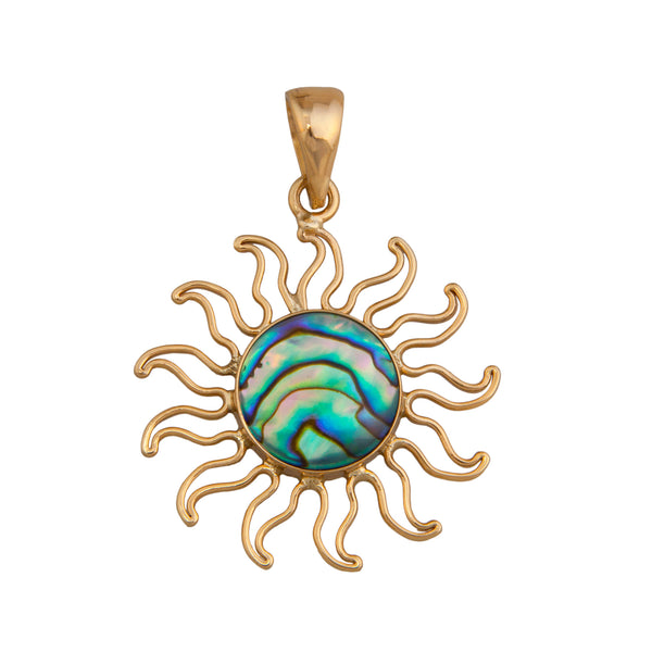 charles albert Alchemia Natural Abalone Sun Pendant Alchemia Pendants