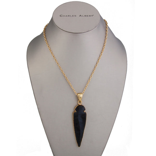 Charles Albert Alchemia Obsidian Arrowhead Pendant Alchemia Pendants
