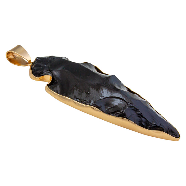 Charles Albert Alchemia Obsidian Arrowhead Pendant - XL Alchemia Pendants
