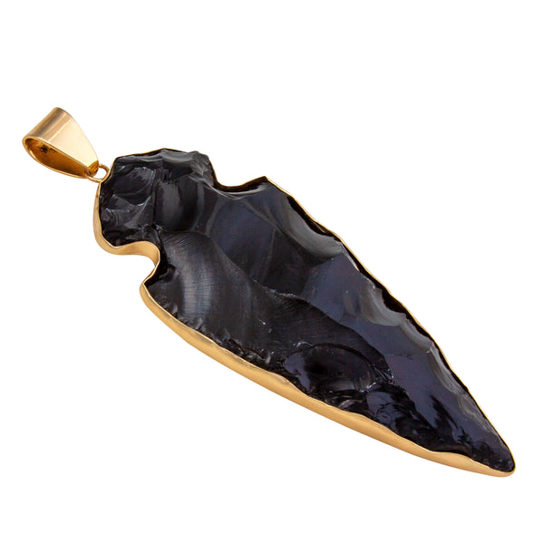 Charles Albert Alchemia Obsidian Arrowhead Pendant - XL Alchemia Pendants