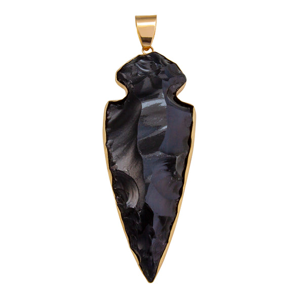 charles albert Alchemia Obsidian Arrowhead Pendant - XL Alchemia Pendants