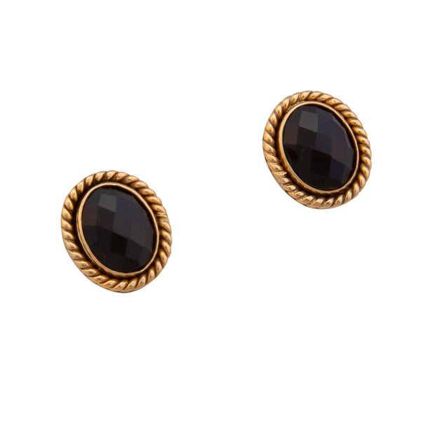 Charles Albert Alchemia Onyx Faceted Rope Post Earrings Alchemia Earrings