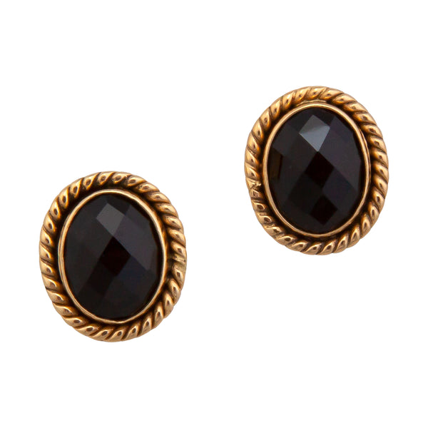charles albert Alchemia Onyx Faceted Rope Post Earrings Alchemia Earrings