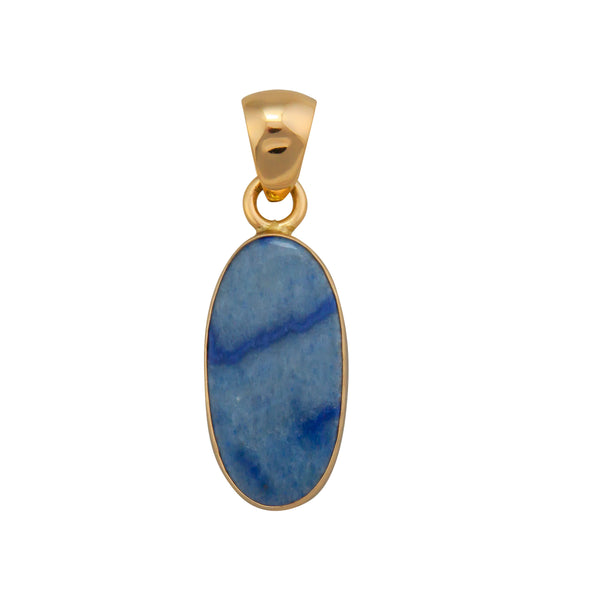 charles albert Alchemia Oval Blue Aventurine Pendant Alchemia Pendants