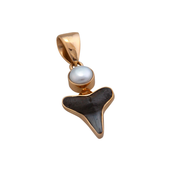 Charles Albert Alchemia Pearl And Shark Tooth Pendant Alchemia Pendants