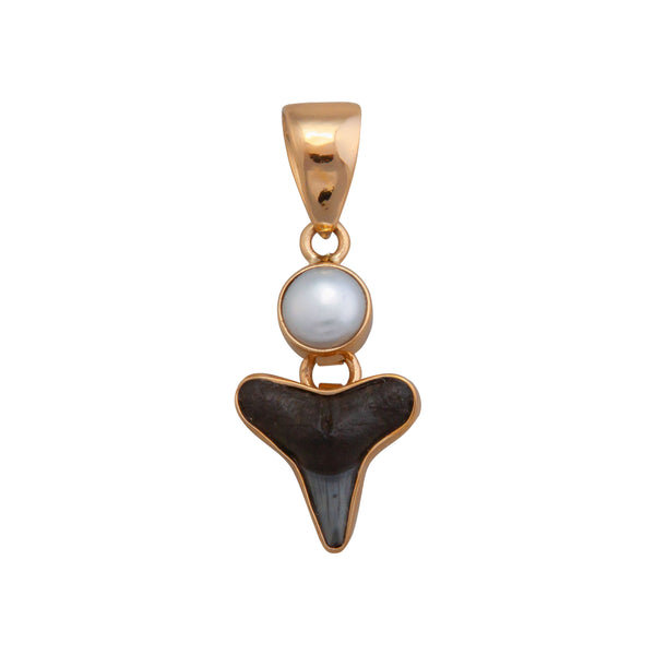 charles albert Alchemia Pearl and Shark Tooth Pendant Alchemia Pendants