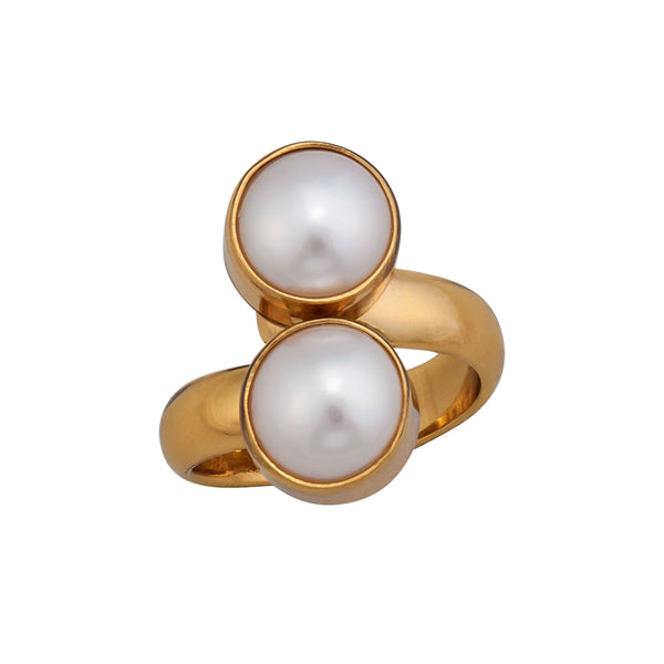 Charles Albert Alchemia Pearl Bypass Adjustable Ring Alchemia Rings