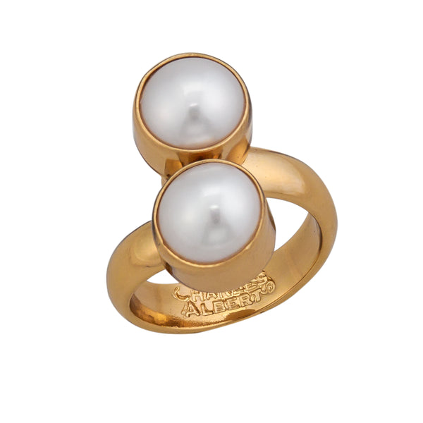 charles albert Alchemia Pearl Bypass Adjustable Ring Alchemia Rings