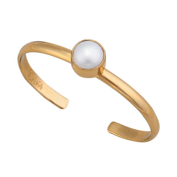 Charles Albert Alchemia Pearl Mini Cuff Alchemia Bracelets + Cuffs
