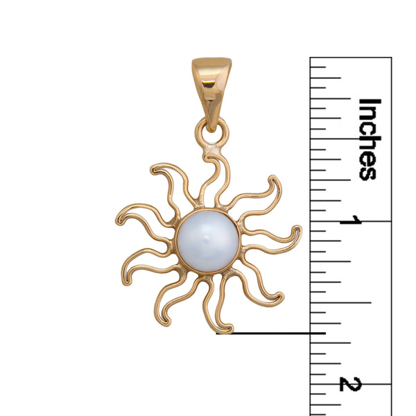 Charles Albert Alchemia Pearl Sun Pendants Alchemia Pendants