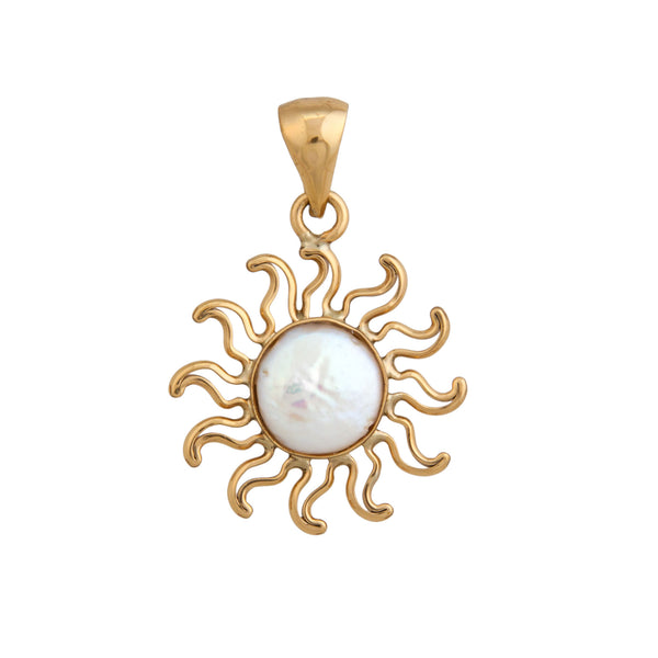 Charles Albert Alchemia Pearl Sun Pendants Alchemia Pendants