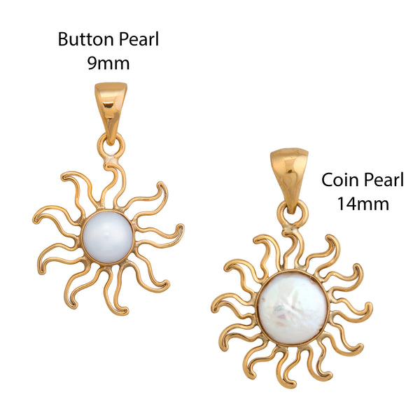 charles albert Alchemia Pearl Sun Pendants Alchemia Pendants