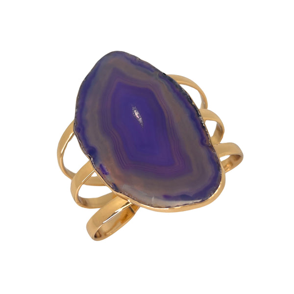 charles albert Alchemia Purple Agate Slice Multi-Band Cuff 45% Off - Discontinued Items