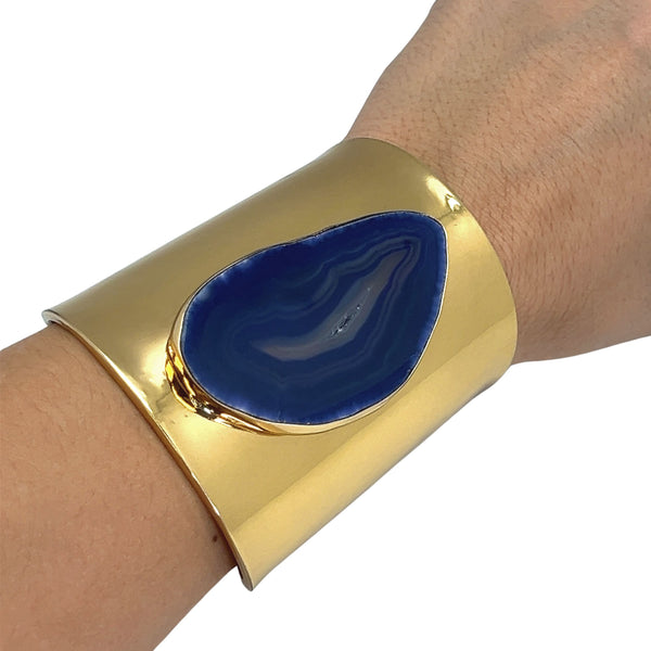 Charles Albert Alchemia Purple Agate Slice Solid Cuff 45% Off - Discontinued Items
