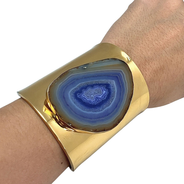 Charles Albert Alchemia Purple Agate Slice Solid Cuff 45% Off - Discontinued Items