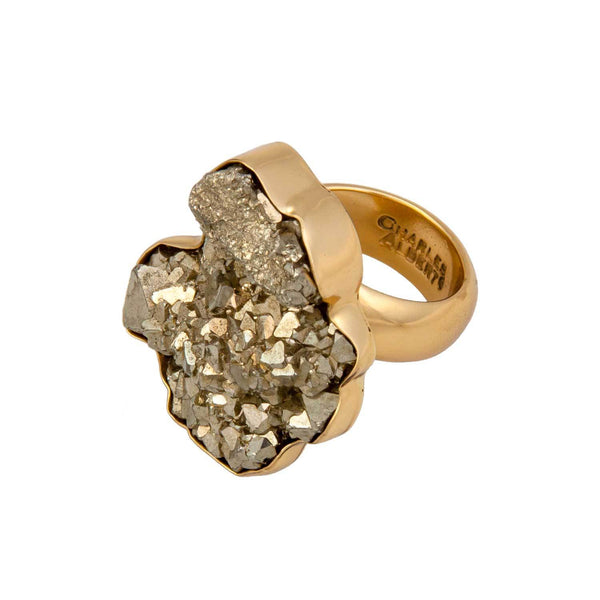 Charles Albert Alchemia Pyrite Adjustable Ring Alchemia Rings