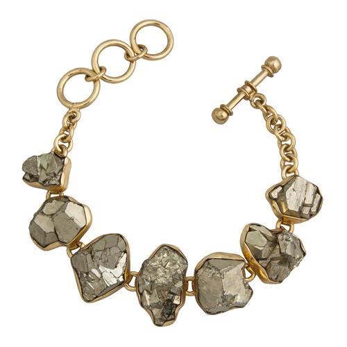 charles albert Alchemia Pyrite Bracelet Alchemia Bracelets + Cuffs