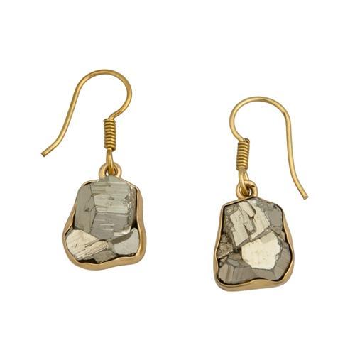 charles albert Alchemia Pyrite Drop Earrings Alchemia Earrings
