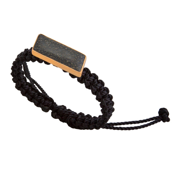 Charles Albert Alchemia Pyritized Agate Adjustable Woven Bracelet 30% Off - Discontinued Items