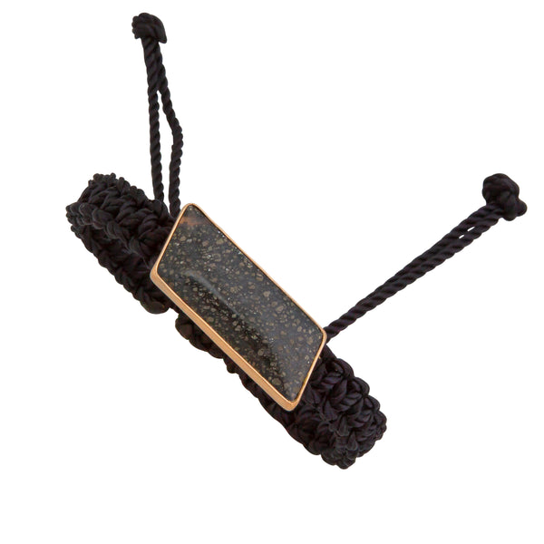 charles albert Alchemia Pyritized Agate Adjustable Woven Bracelet 30% Off - Discontinued Items