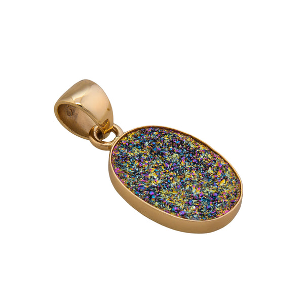 Charles Albert Alchemia Rainbow Druzy Oval Pendant Alchemia Pendants