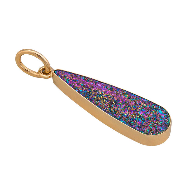 Charles Albert Alchemia Rainbow Druzy Teardrop Pendant Alchemia Pendants