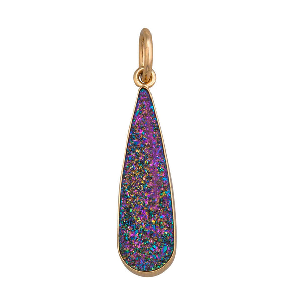 charles albert Alchemia Rainbow Druzy Teardrop Pendant Alchemia Pendants