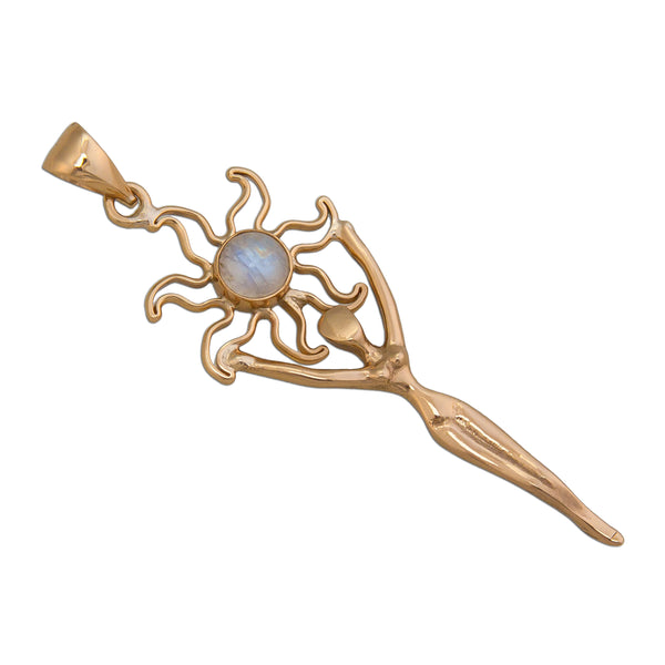 Charles Albert Alchemia Rainbow Moonstone Sun Goddess Pendant Alchemia Pendants