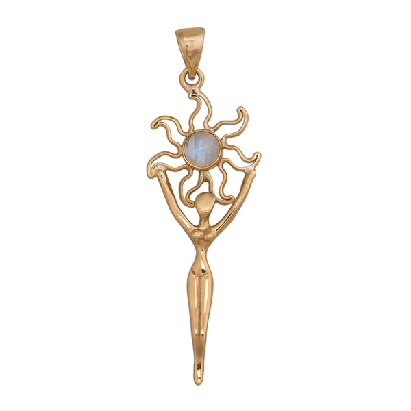 charles albert Alchemia Rainbow Moonstone Sun Goddess Pendant Alchemia Pendants