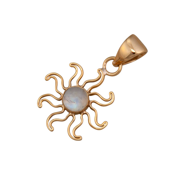 Charles Albert Alchemia Rainbow Moonstone Sun Pendant Alchemia Pendants
