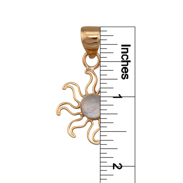 Charles Albert Alchemia Rainbow Moonstone Sun Pendant Alchemia Pendants