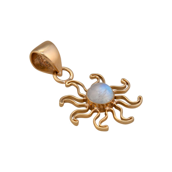Charles Albert Alchemia Rainbow Moonstone Sun Pendant Alchemia Pendants