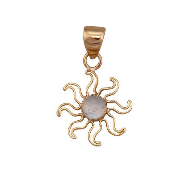 charles albert Alchemia Rainbow Moonstone Sun Pendant Alchemia Pendants