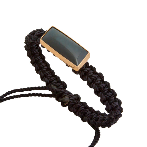 Charles Albert Alchemia Rainbow Obsidian Adjustable Woven Bracelet 30% Off - Discontinued Items