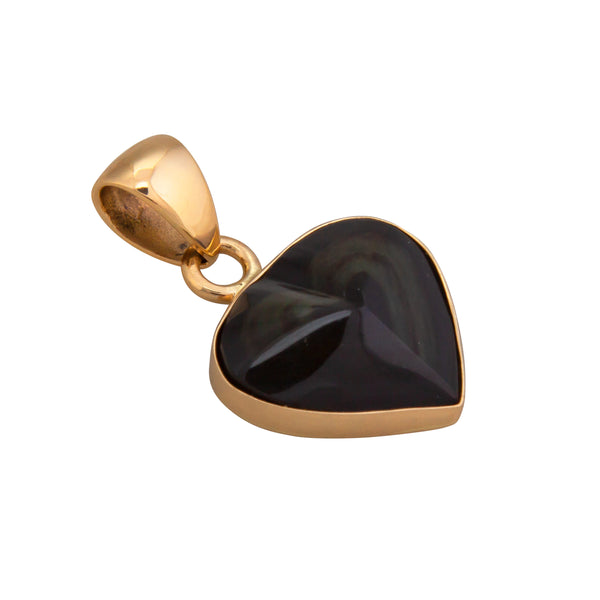Charles Albert Alchemia Rainbow Obsidian Heart Pendant Alchemia Pendants