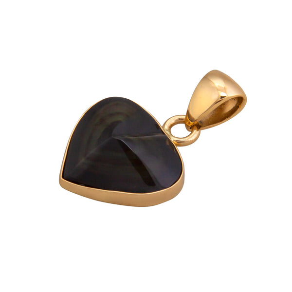 Charles Albert Alchemia Rainbow Obsidian Heart Pendant Alchemia Pendants