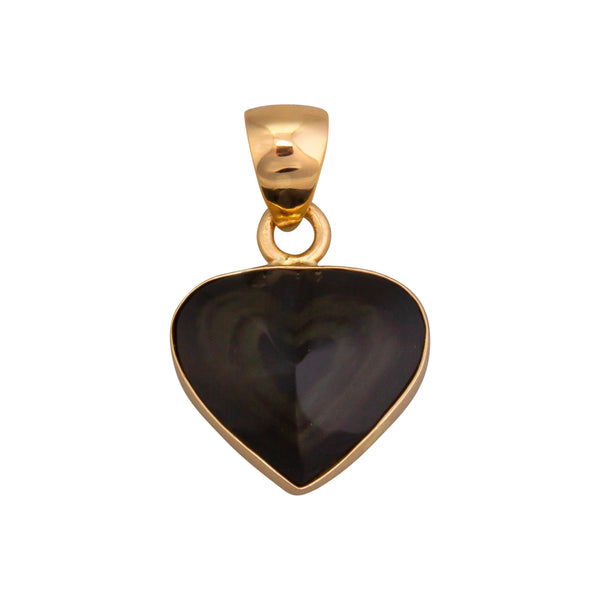 charles albert Alchemia Rainbow Obsidian Heart Pendant Alchemia Pendants