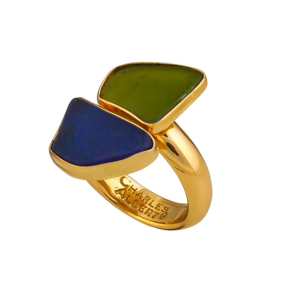 Charles Albert Alchemia Recycled Glass Bypass Adjustable Ring Alchemia Rings