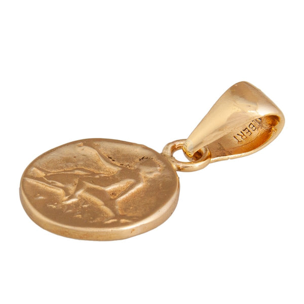 Charles Albert Alchemia Replica Boy On Dolphin Greek Coin Pendant Alchemia Pendants
