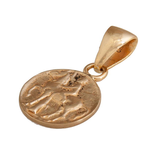 Charles Albert Alchemia Replica Boy On Dolphin Greek Coin Pendant Alchemia Pendants