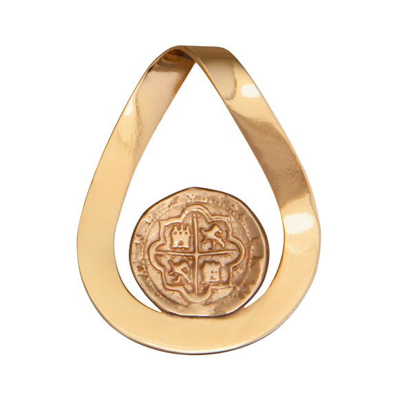 charles albert Alchemia Replica Spanish Coin Pendant with Twist Bale Alchemia Pendants