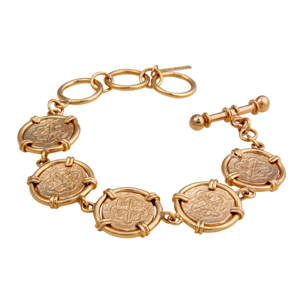 Charles Albert Alchemia Replica Spanish Coin Prong Bracelet Alchemia Bracelets + Cuffs