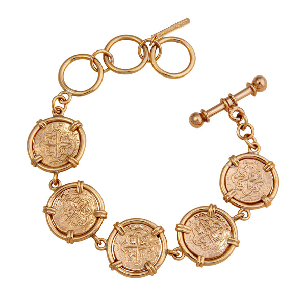 charles albert Alchemia Replica Spanish Coin Prong Bracelet Alchemia Bracelets + Cuffs