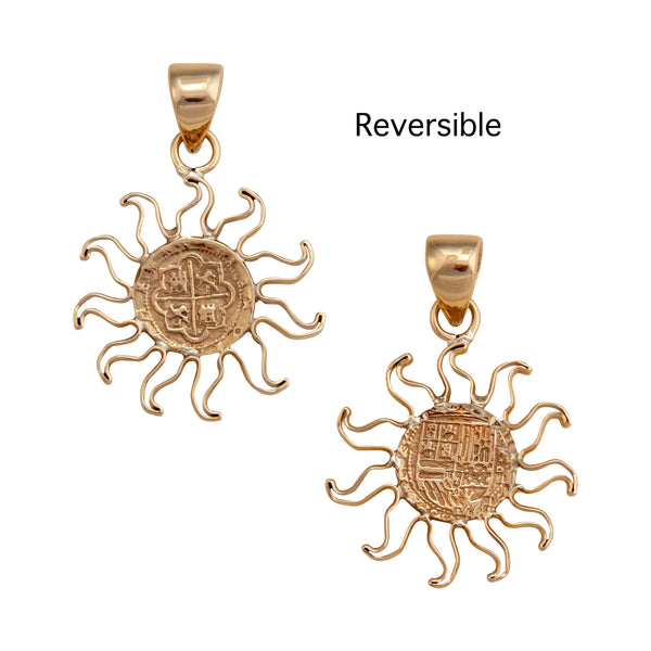 Charles Albert Alchemia Replica Spanish Coin Sun Pendant Alchemia Pendants