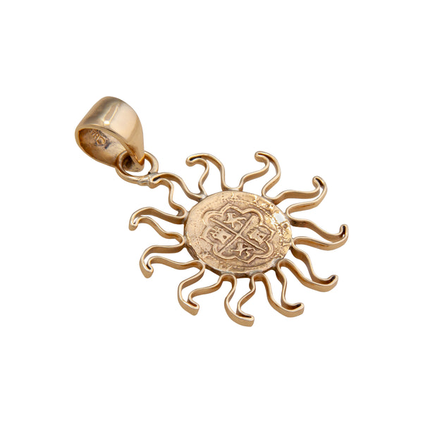 Charles Albert Alchemia Replica Spanish Coin Sun Pendant Alchemia Pendants