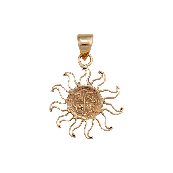 charles albert Alchemia Replica Spanish Coin Sun Pendant Alchemia Pendants