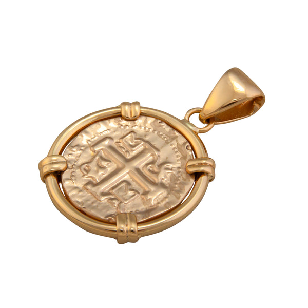 Charles Albert Alchemia Replica Treasure Coin Prong Edge Pendant Alchemia Pendants